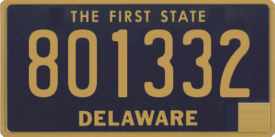 DE license plate 801332