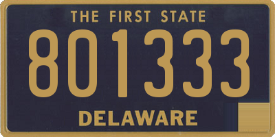 DE license plate 801333