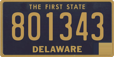 DE license plate 801343