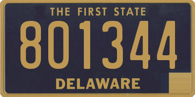 DE license plate 801344