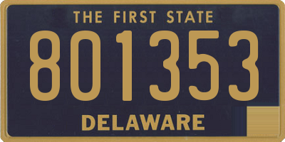 DE license plate 801353