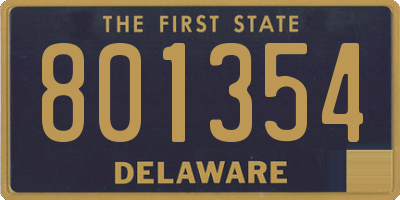 DE license plate 801354