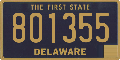DE license plate 801355