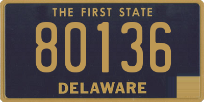 DE license plate 80136