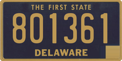 DE license plate 801361