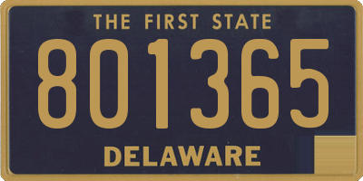 DE license plate 801365