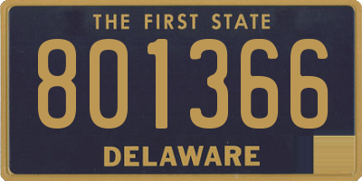 DE license plate 801366