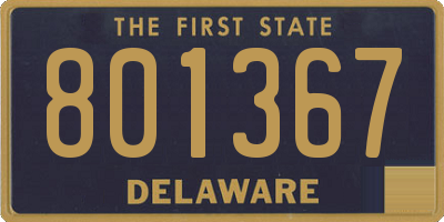 DE license plate 801367