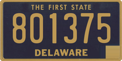DE license plate 801375