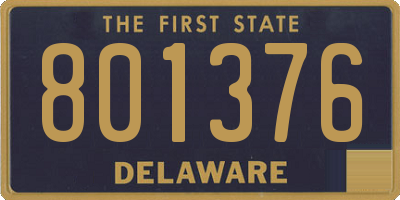 DE license plate 801376