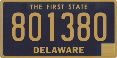DE license plate 801380