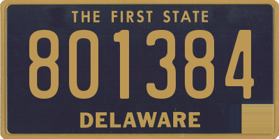DE license plate 801384