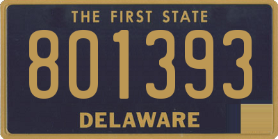 DE license plate 801393