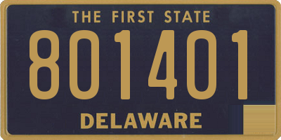 DE license plate 801401