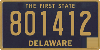 DE license plate 801412