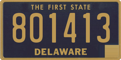 DE license plate 801413