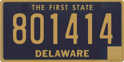 DE license plate 801414