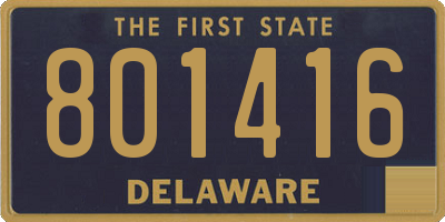 DE license plate 801416