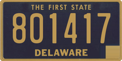 DE license plate 801417