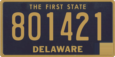 DE license plate 801421