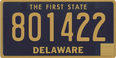 DE license plate 801422