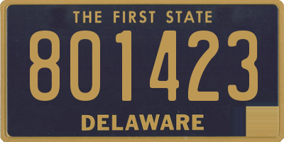 DE license plate 801423