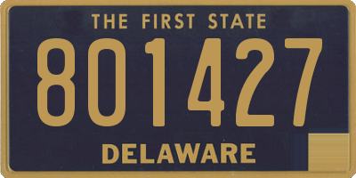 DE license plate 801427