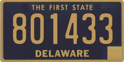 DE license plate 801433