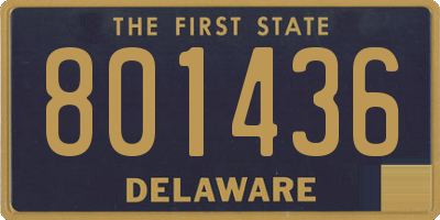DE license plate 801436