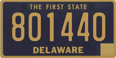 DE license plate 801440