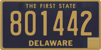 DE license plate 801442