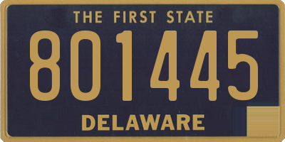 DE license plate 801445