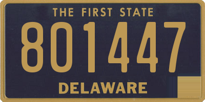 DE license plate 801447