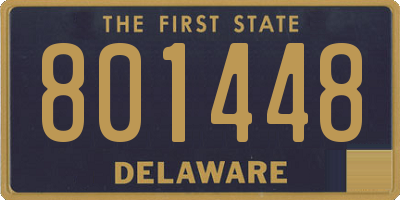 DE license plate 801448