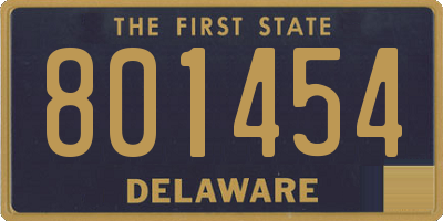DE license plate 801454