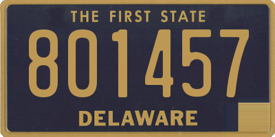 DE license plate 801457
