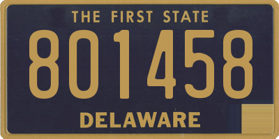 DE license plate 801458