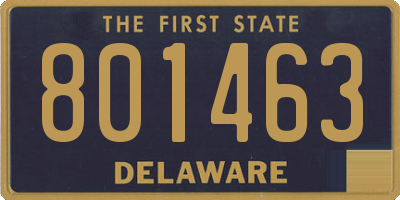 DE license plate 801463