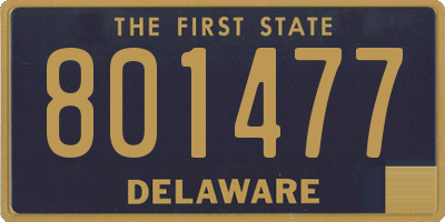 DE license plate 801477