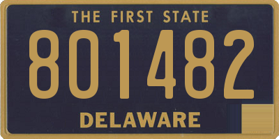 DE license plate 801482