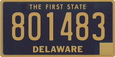 DE license plate 801483