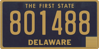 DE license plate 801488