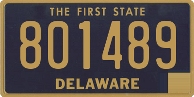 DE license plate 801489