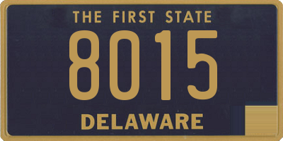 DE license plate 8015