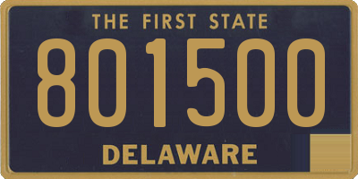 DE license plate 801500