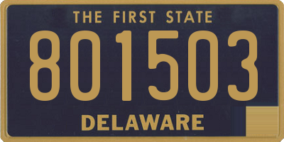 DE license plate 801503