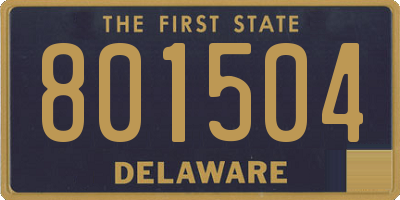 DE license plate 801504