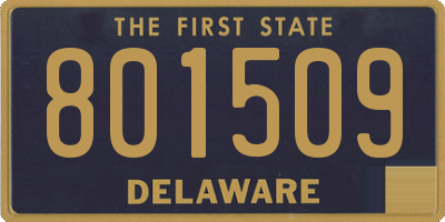 DE license plate 801509