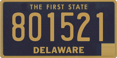 DE license plate 801521