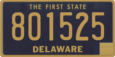 DE license plate 801525